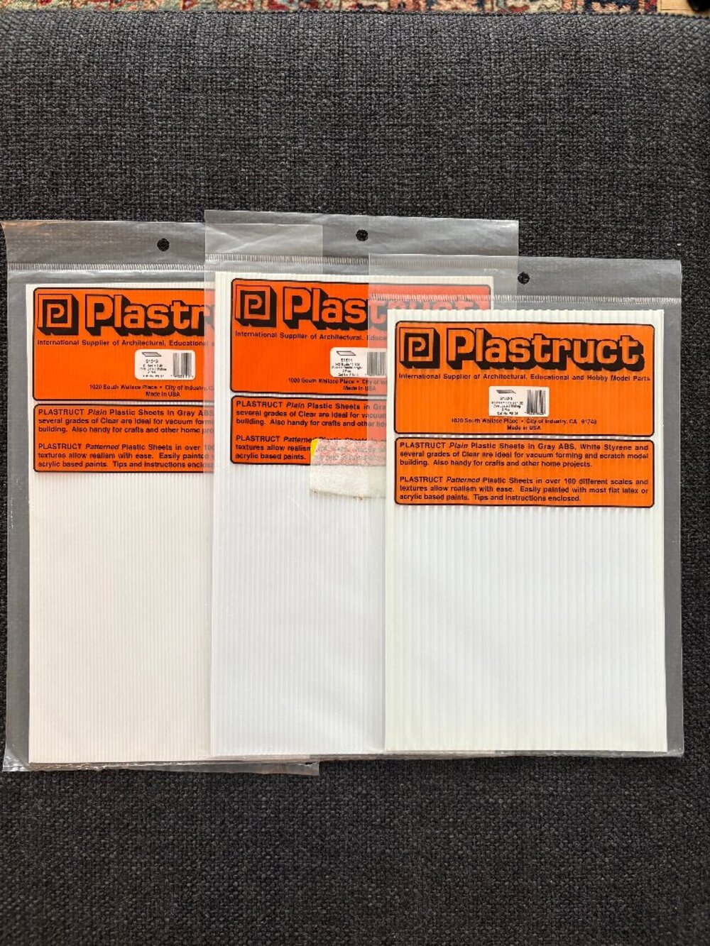 PLASTRUCT TEXTURED HOBBY MODEL SHEETS bundle *NEW*